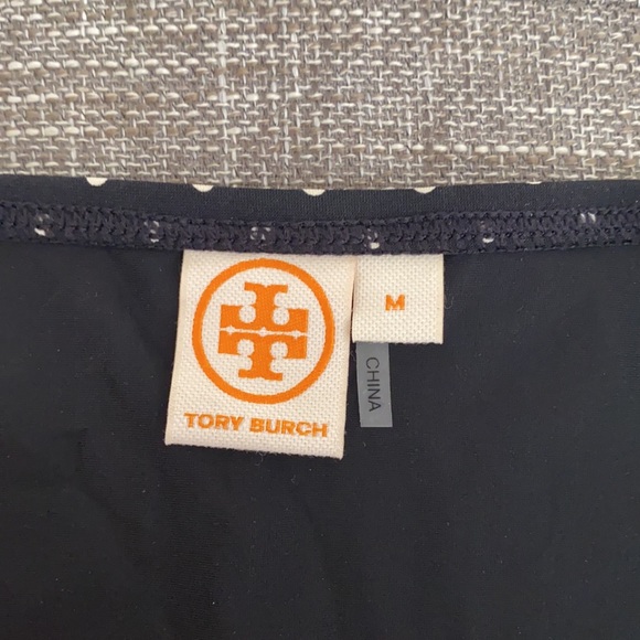 Tory Burch Black w/ tan Polka Dot Bikini Bottom M - Picture 3 of 4